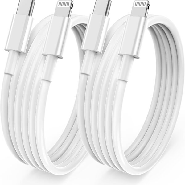 2 Pack 3ft iPhone Fast Charger Cable, [Apple MFi Certified] USB C to Lightning Cable Long,Type C Port Support Quick Apple Charging Cord for iPhone 14 Pro/14/13 Pro/12 Pro Max/12 Mini/11 Pro/XS/XR/iPad