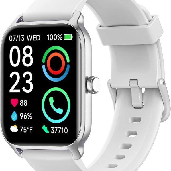 Smart Watch for Men Women with Bluetooth Call, Alexa Built-in 1.8" Blood Oxygen Heart Rate Sleep Fitness Watch, 105+ Sports Modes Smartwatch, Activity Tracker for Android iOS Phone