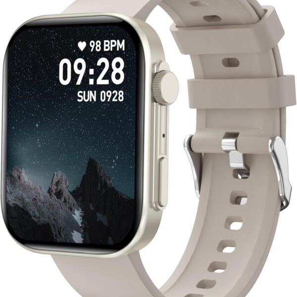 BRIBEJAT Smart Watch for Men Women (Make/Answer Call), HD 2.01'' Smartwatch Waterproof, Fitness Tracker Pedometer SpO2/Heart Rate/Sleep Monitor, Compatible with iPhone Samsung Huawei Android Phone